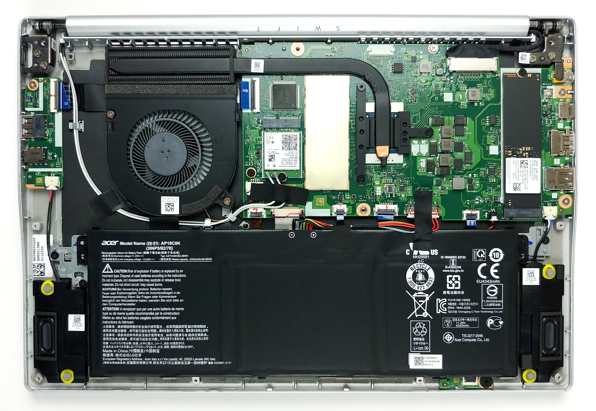 How to replace and fix ACER sf314-42 30pin LED DC02003NU00 LCD Cable (Acer Swift 3 (SF314-42))